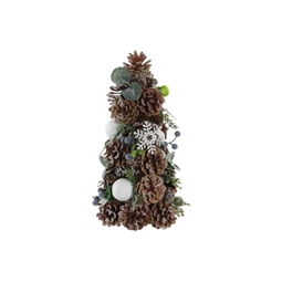 Dekoráció fenyő 17x17x30 cm