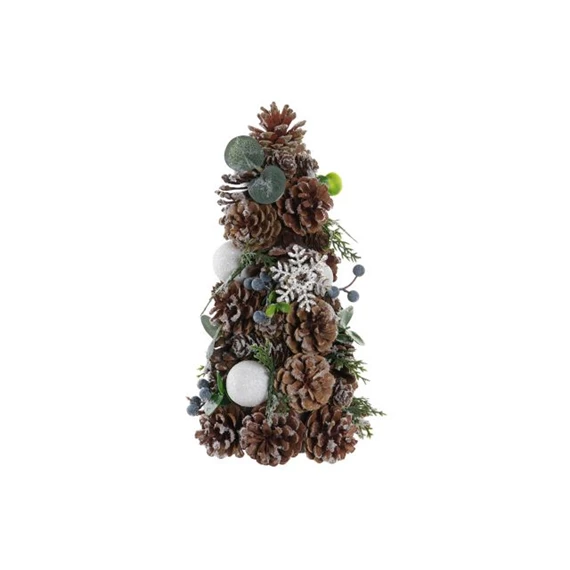 Dekoráció fenyő 17x17x30 cm