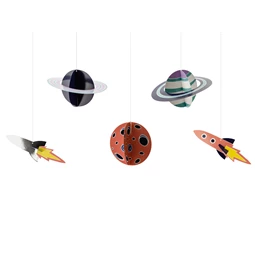 Dekoráció függő űr, kevert S/5