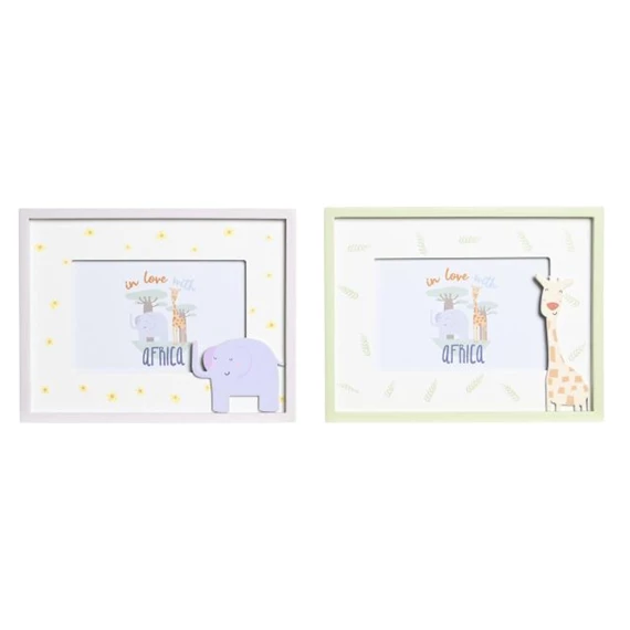 Dekoráció elefántos, zsiráfos 22,5x1,5x17,5 cm 2 féle