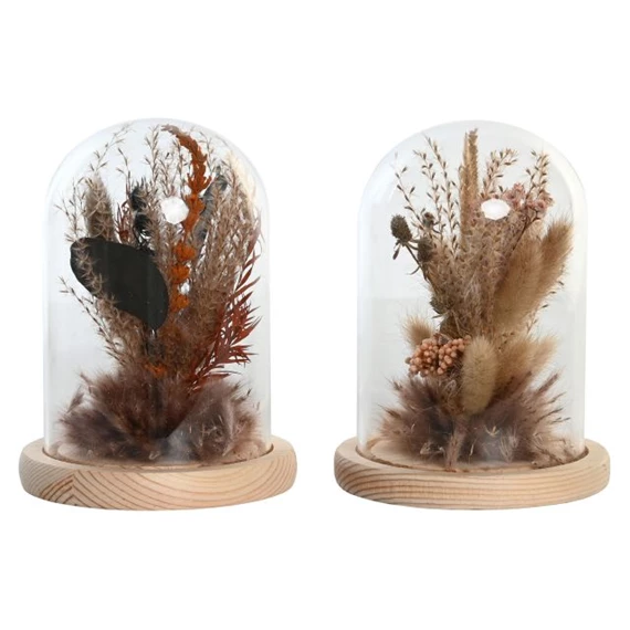 Dekoráció szárazvirág 12x12x17 cm 2 féle