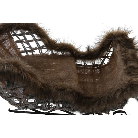 Dekoráció szett LED-es rénszarvas 58x30x30 cm S/3