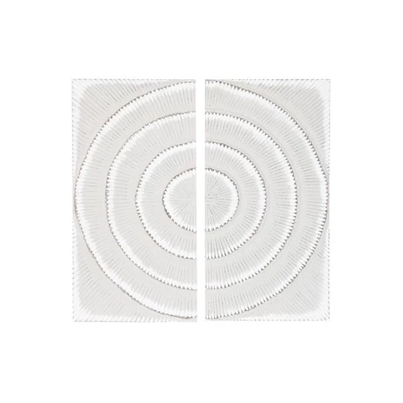 Dekoráció szett falra, körökkel 90x3,5x90 cm S/2