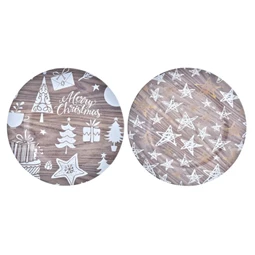 Dekoráció tányér 33x33x2 cm 2 féle