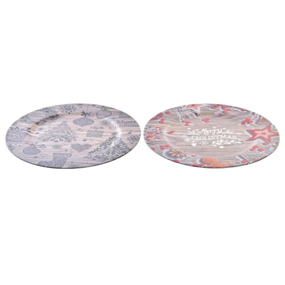 Dekoráció tányér 33x33x2 cm 2 féle