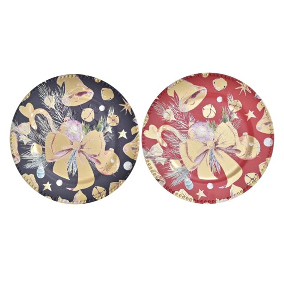 Dekoráció tányér 33x33x2 cm 2 féle
