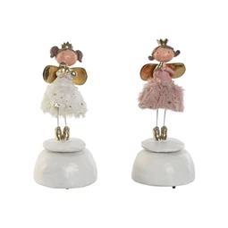 Dekoráció tündér, zenélő 10,5x10,5x23 cm 2 féle