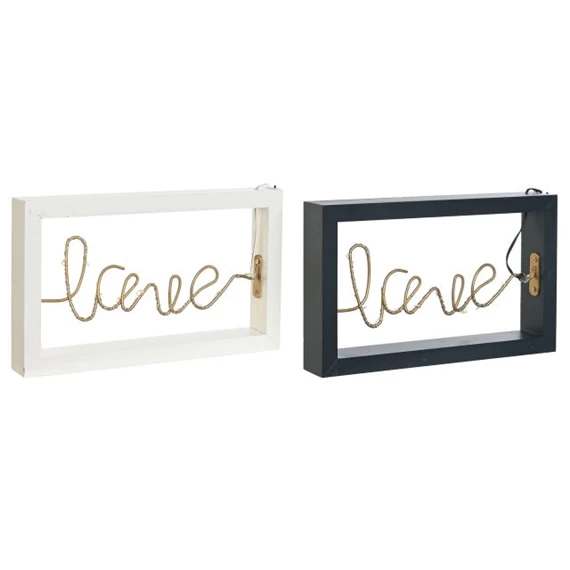 Dekoráció világító "LOVE" felirat 25x3,5x15 cm 2 féle