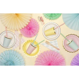 Dekorációs rozetták alma zöld 20-30 cm S/3