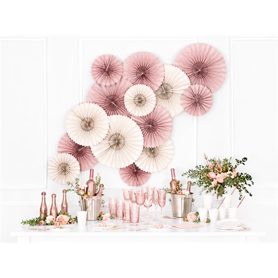 Dekorációs rozetták bézs S/3