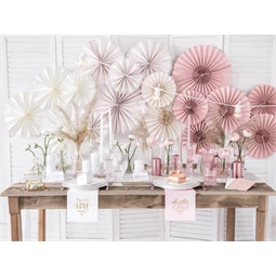 Dekorációs rozetták bézs S/3