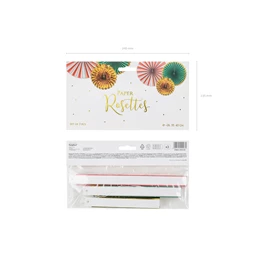 Dekorációs rozetták mix 26-43 cm S/3