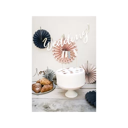 Dekorációs rozetták mix 38 cm, 25 cm, 21 cm, 19 cm, 14 cm S/5