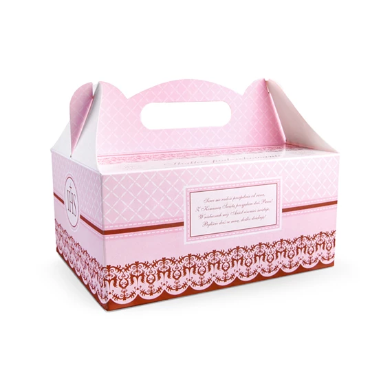 Dekoratív esküvői tortadoboz S/10