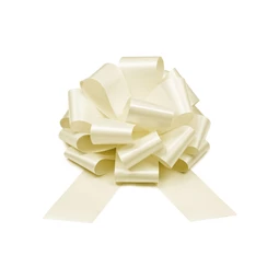 Dekorációs masni DIY törtfehér 30 cm