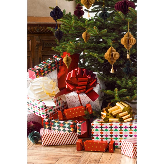 Dekorációs masni DIY törtfehér 40 cm