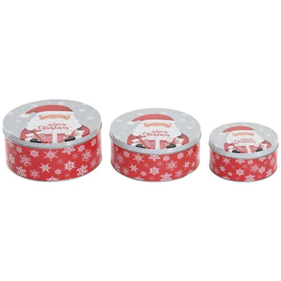 Doboz szett Mikulás mintával 20x20x9 cm