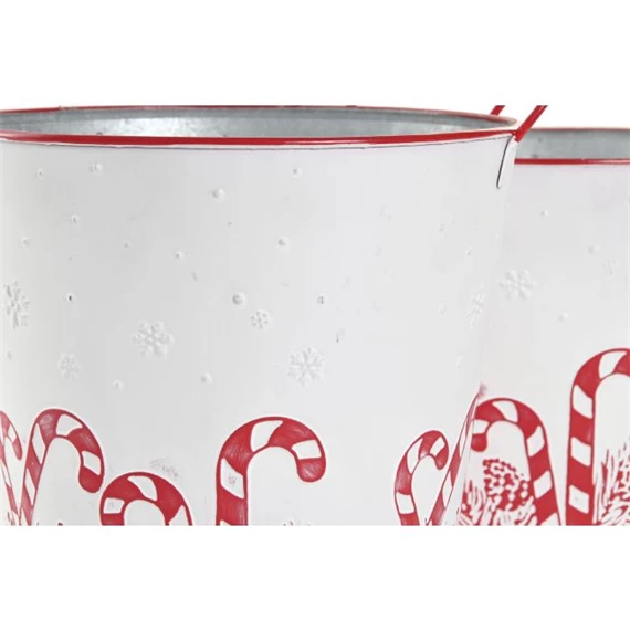 Doboz szett cukorpálca mintával 26x26x22,5 cm S/3