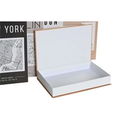 Doboz szett könyv alakú, városok 17x4,2x26,5 cm 6 féle