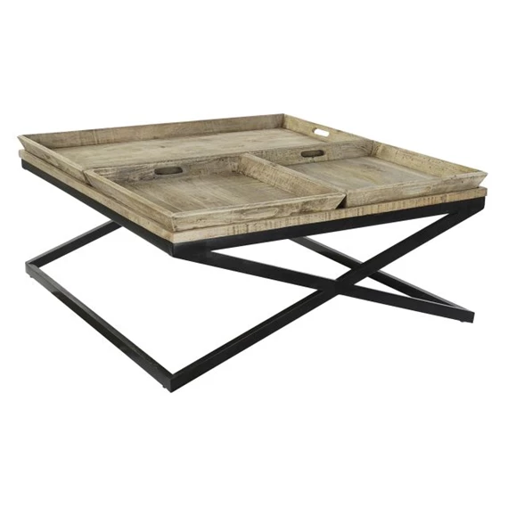 Dohányzóasztal 120x120x55 cm