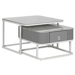 Dohányzóasztal szett 70x70x45 cm S/2