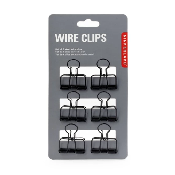 Drót csipesz szett, 6 db, 2,82x18,6x10,2 cm