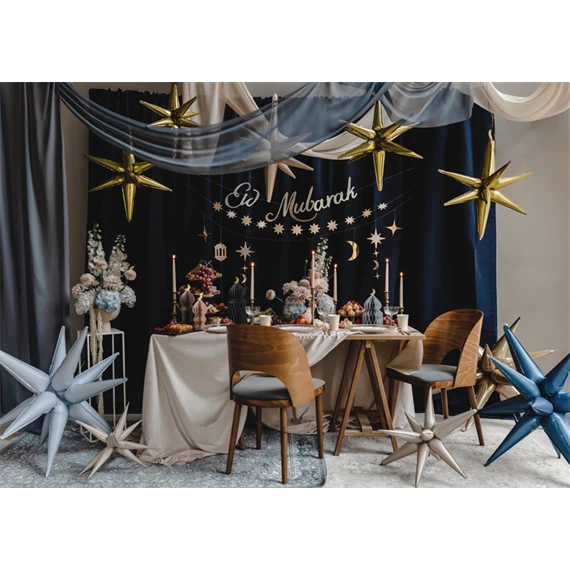 Eid mubarak banner 200 cm mix