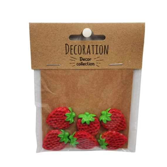 Eper öntapadós 2,2x2,8x1,8 cm S/6