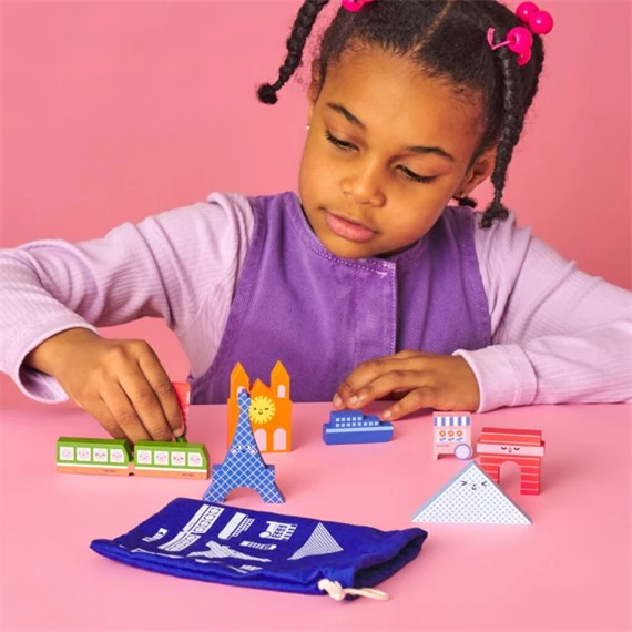 Építőkocka készlet fából, Párizs