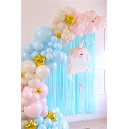 Lufi erős 43 cm pasztell halvány rózsaszín S/25