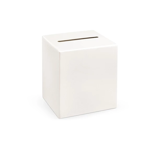 Esküvői kártyadoboz krém 24x24x24 cm