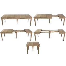 Étkezőasztal hosszabbítható 100x100x78 cm