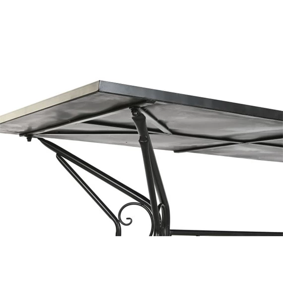 Étkezőasztal kovácsoltvas mozaik mintával 140x70x75,5 cm