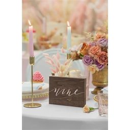 Fa asztalszám kilenc 2x18x12,5 cm