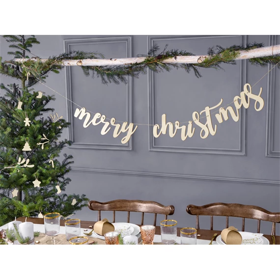 Fa banner Merry Christmas 87x17 cm