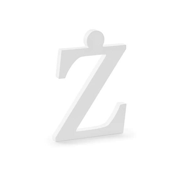 Fa betű ż fehér 16,5x23 cm