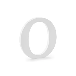 Fa betű o fehér 19,5x20,5 cm