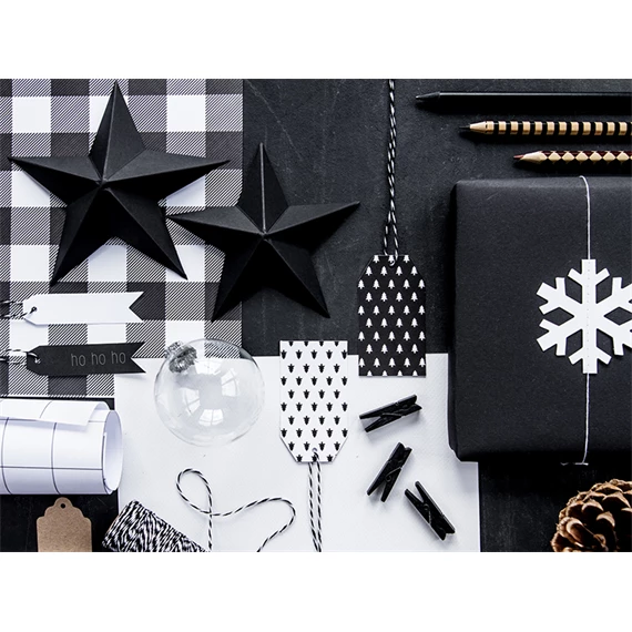 Fa csipeszek fekete 3,5 cm S/10