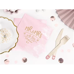 Fa evőeszköz szívek rózsaszín 16 cm