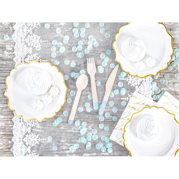 Fa evőeszköz világoskék 16 cm S/18