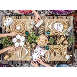 Fa evőeszköz világoskék 16 cm S/18