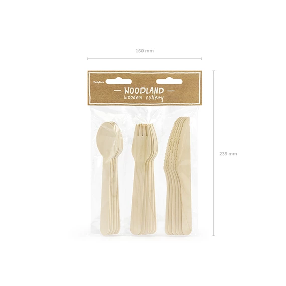Fa evőeszköz woodland 16 cm