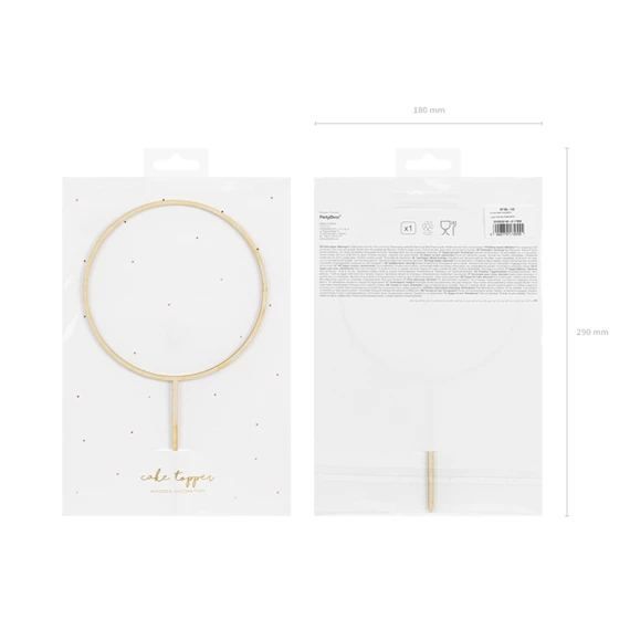 Fa tortadísz karika 24,5 cm