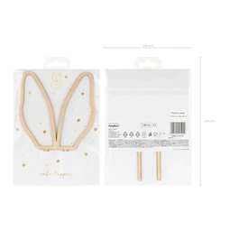 Fa tortadísz nyuszifülek 20 cm