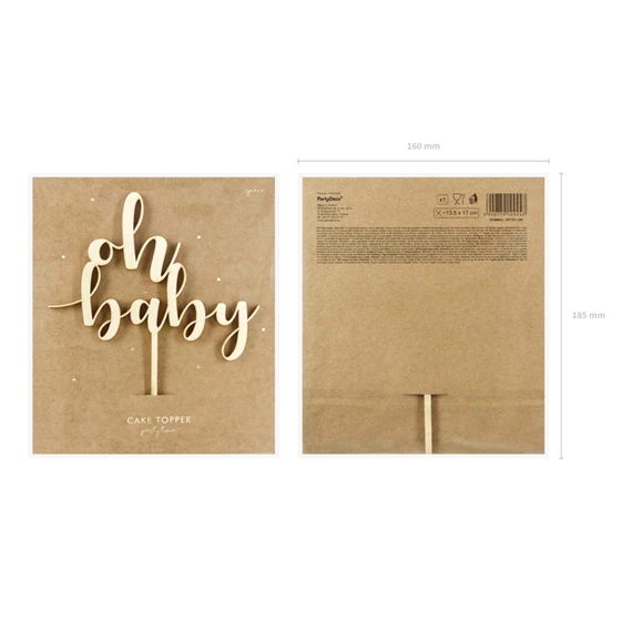 Fa tortadísz oh baby 17 cm