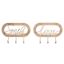 Fali akasztó 40x6,4x28,6 cm 2 féle