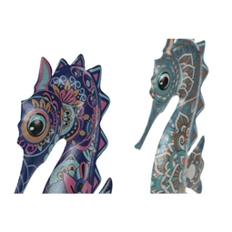 Fali dekoráció csikóhal 14x1x30 cm 2 féle