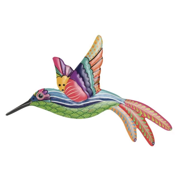 Fali dekoráció kolibri 27x1,5x46 cm