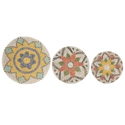 Fali dekoráció 45x7x45 cm S/3