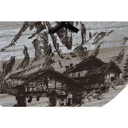 Falióra hegy mintás 30x30x1,5 cm